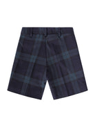 Shorts per neonato Baroni blu con motivo scozzese 10522 VERDE BARONI KIDS 