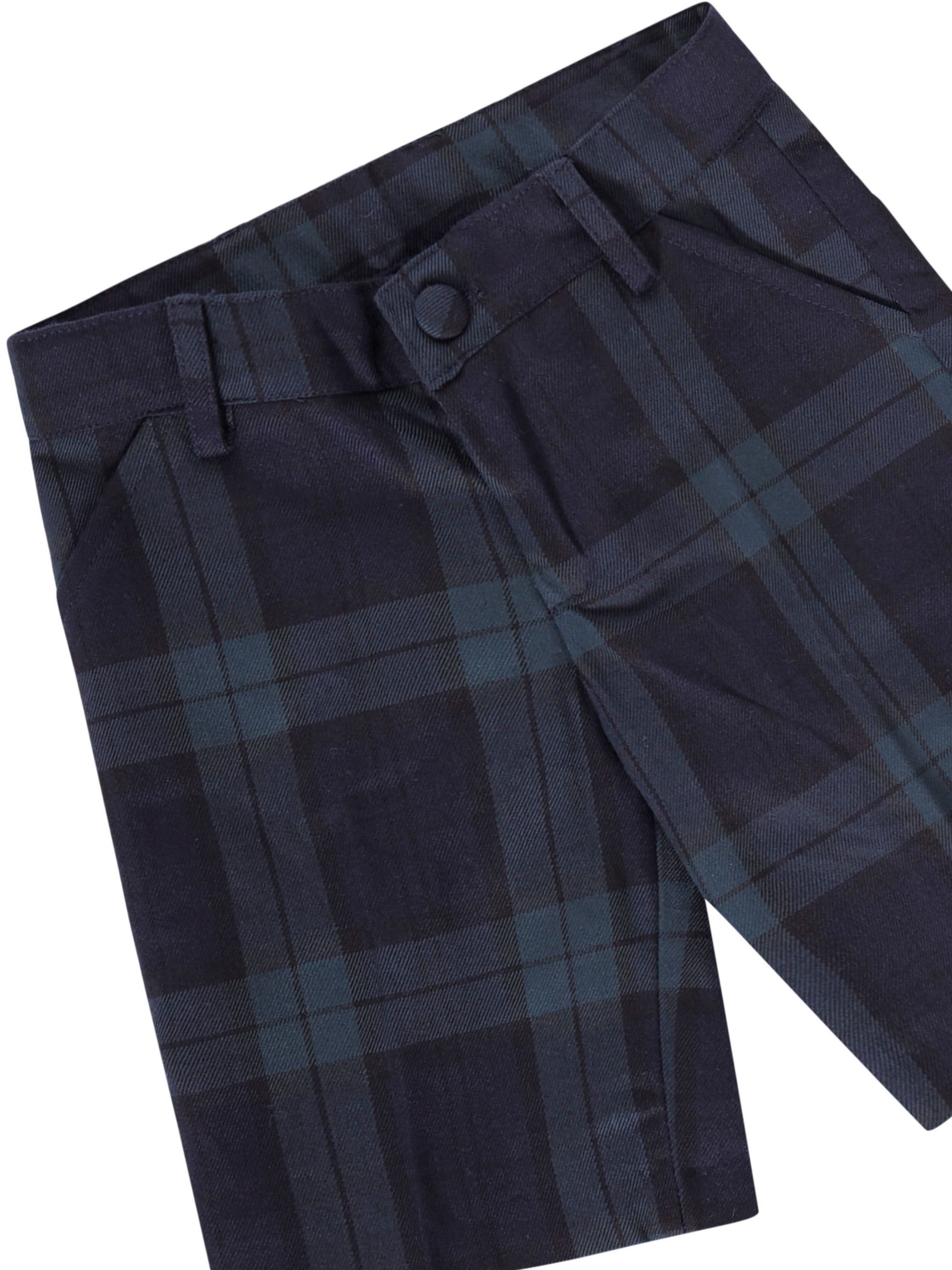Shorts per neonato Baroni blu con motivo scozzese 10522 VERDE BARONI KIDS 