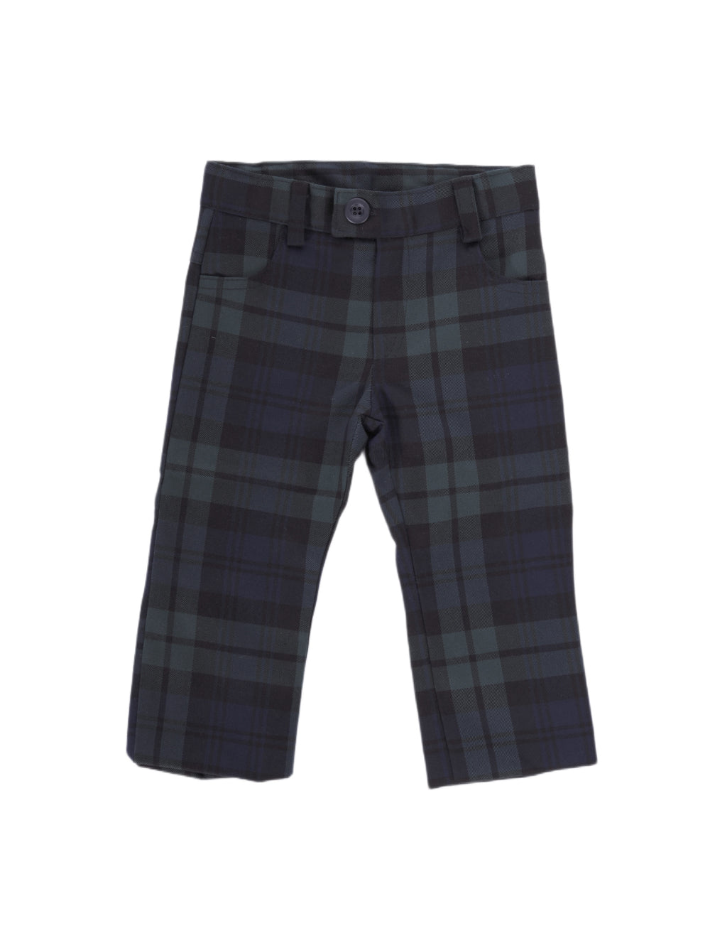 Pantaloni per bambino Baroni verde con motivo scozzese 10579 VERDE BARONI KIDS 