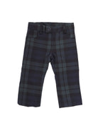 Pantaloni per bambino Baroni verde con motivo scozzese 10579 VERDE BARONI KIDS 