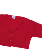 Maglione per neonata Baroni rosso con scollo a V 11496 ROSSO BARONI KIDS 
