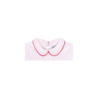 Body per bambina Baroni bianco con colletto a contrasto rosso 44202 PR BARONI KIDS 