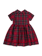 Abito per neonata Baroni rosso con motivo scozzese BA21018 ROSSO BARONI KIDS 