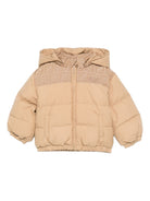 Giubbino per neonato Fendi Kids beige con dettaglio con logo FF BUA113 AS56 F0QU5 FENDI KIDS 