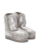 Stivaletti Eskimo per bambina Mou Kids argento con suola piatta FK101000C MGSIL MOU KIDS 