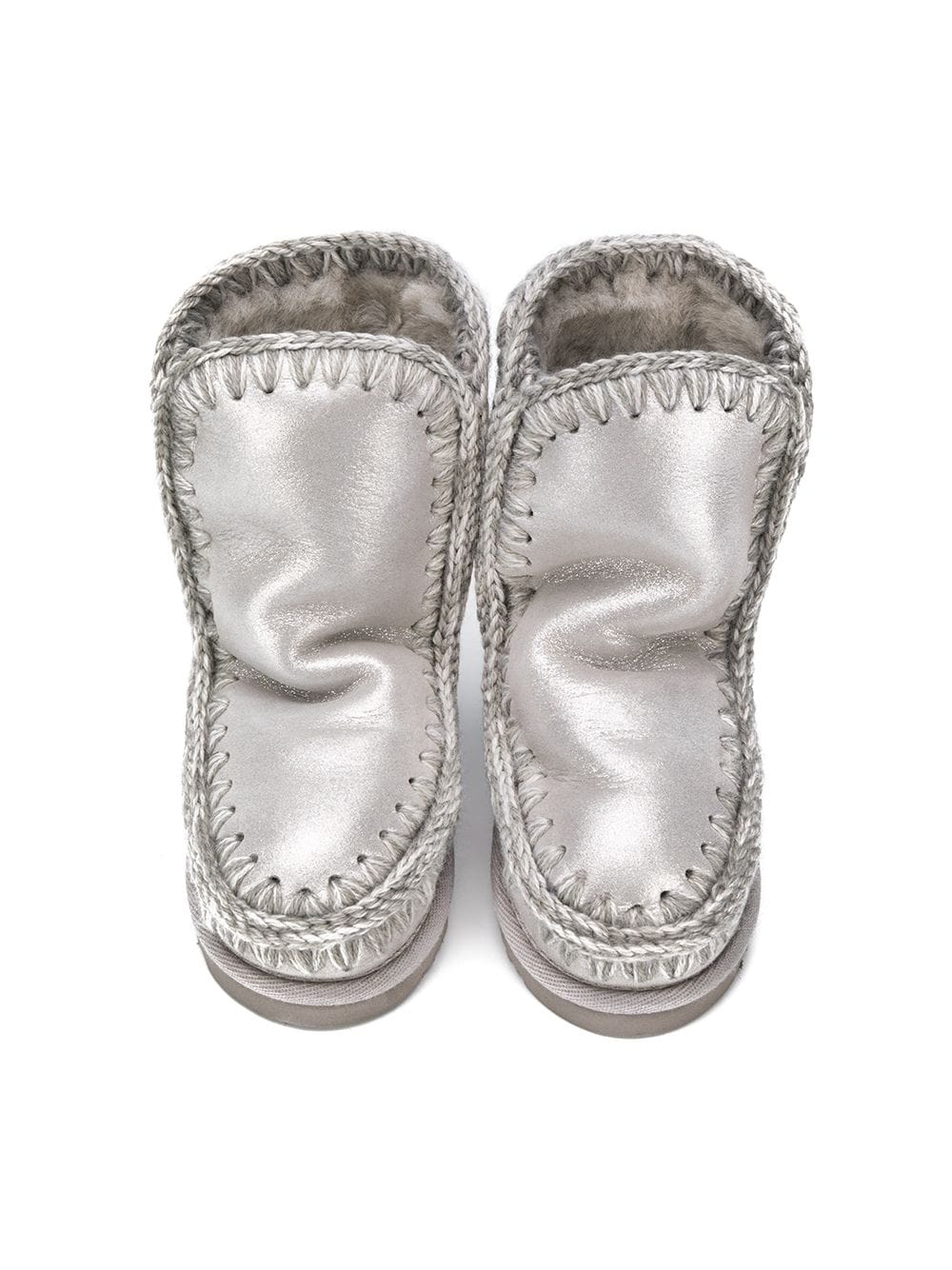 Stivaletti Eskimo per bambina Mou Kids argento con suola piatta FK101000C MGSIL MOU KIDS 