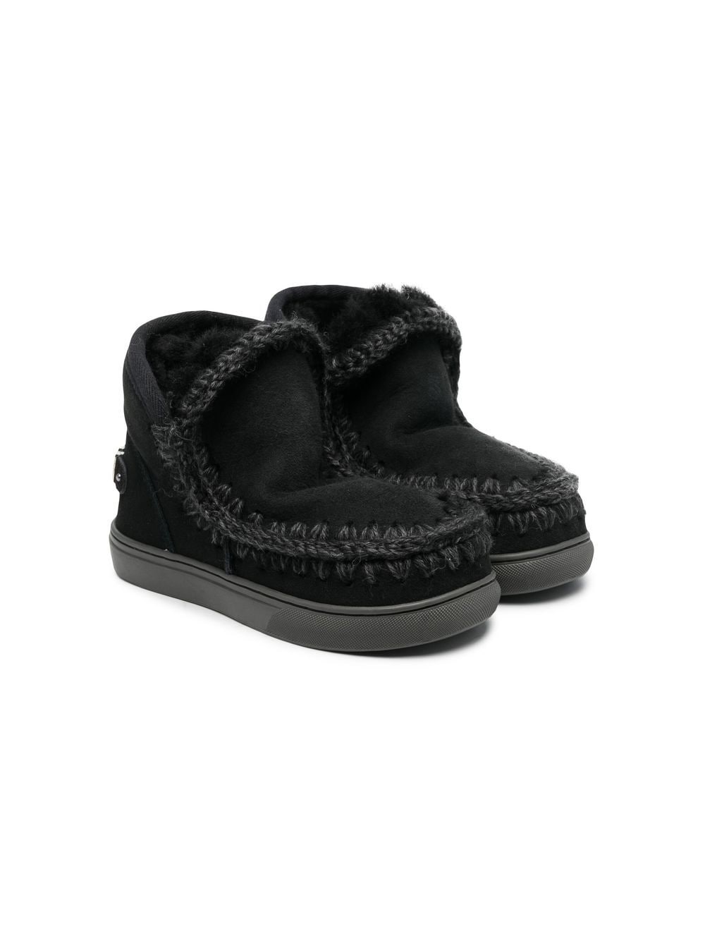 Stivali mid Eskimo per bambina Mou Kids nero con punta tonda FK111015A BKBK MOU KIDS 