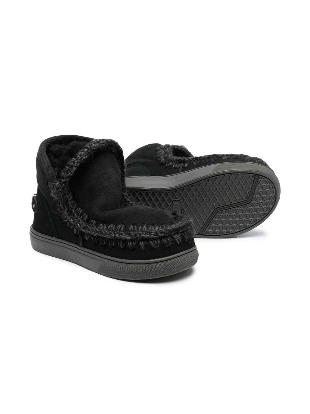 Stivali mid Eskimo per bambina Mou Kids nero con punta tonda FK111015A BKBK MOU KIDS 