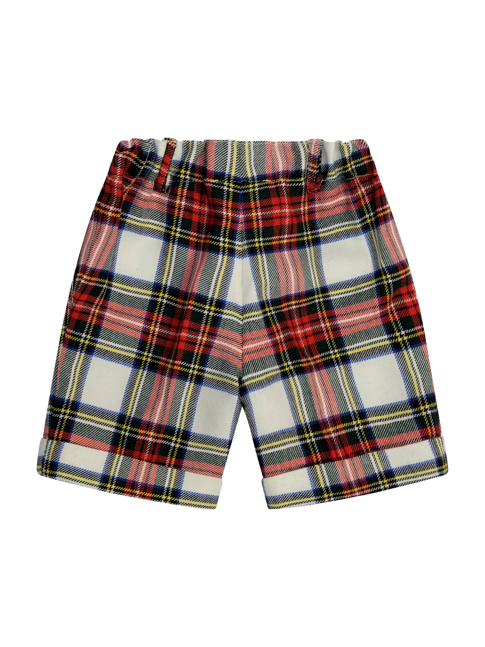 Shorts per neonato Paio Crippa multicolore con motivo a quadri ULIVO 4028 PAIO CRIPPA KIDS 