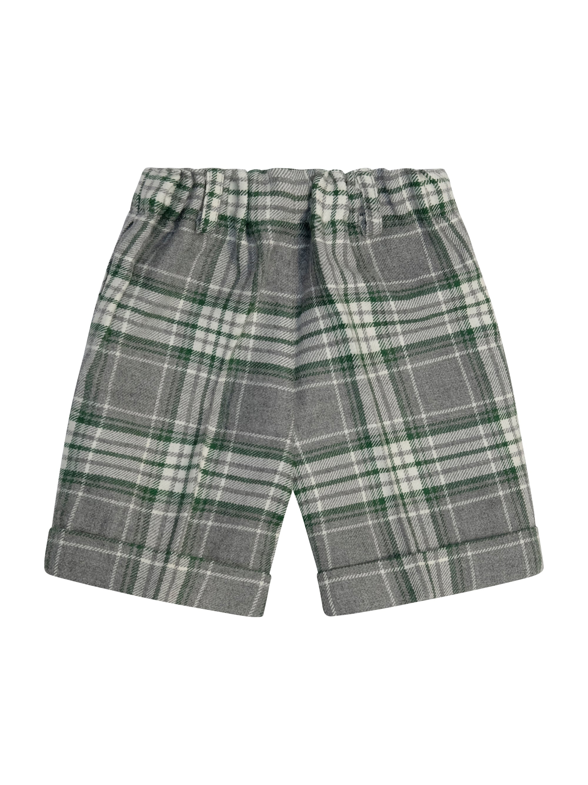 Shorts per neonato Paio Crippa multicolor con motivo a quadri ULIVO 4625 PAIO CRIPPA KIDS 