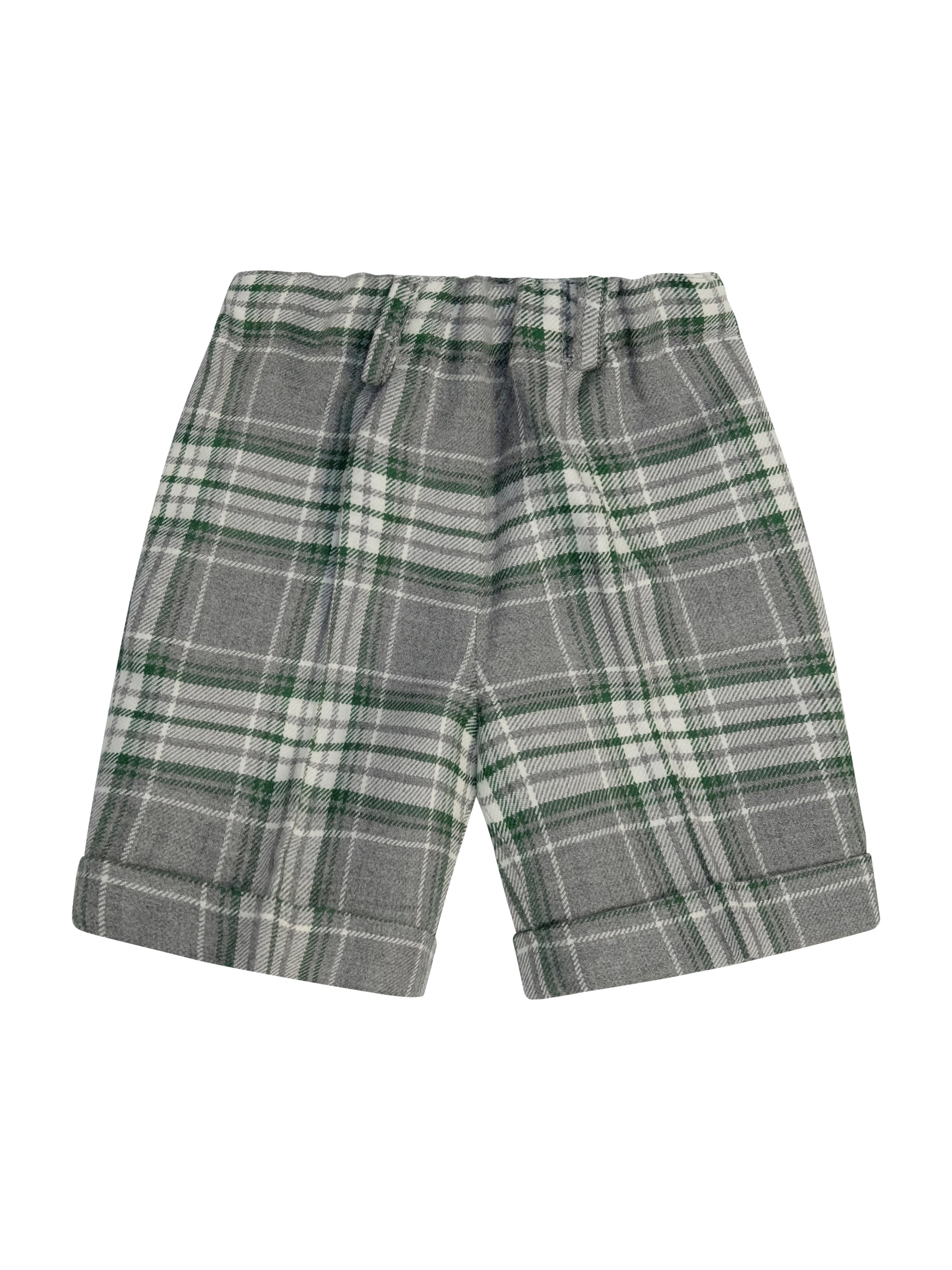 Shorts per neonato Paio Crippa multicolor con motivo a quadri ULIVO 4625 PAIO CRIPPA KIDS 