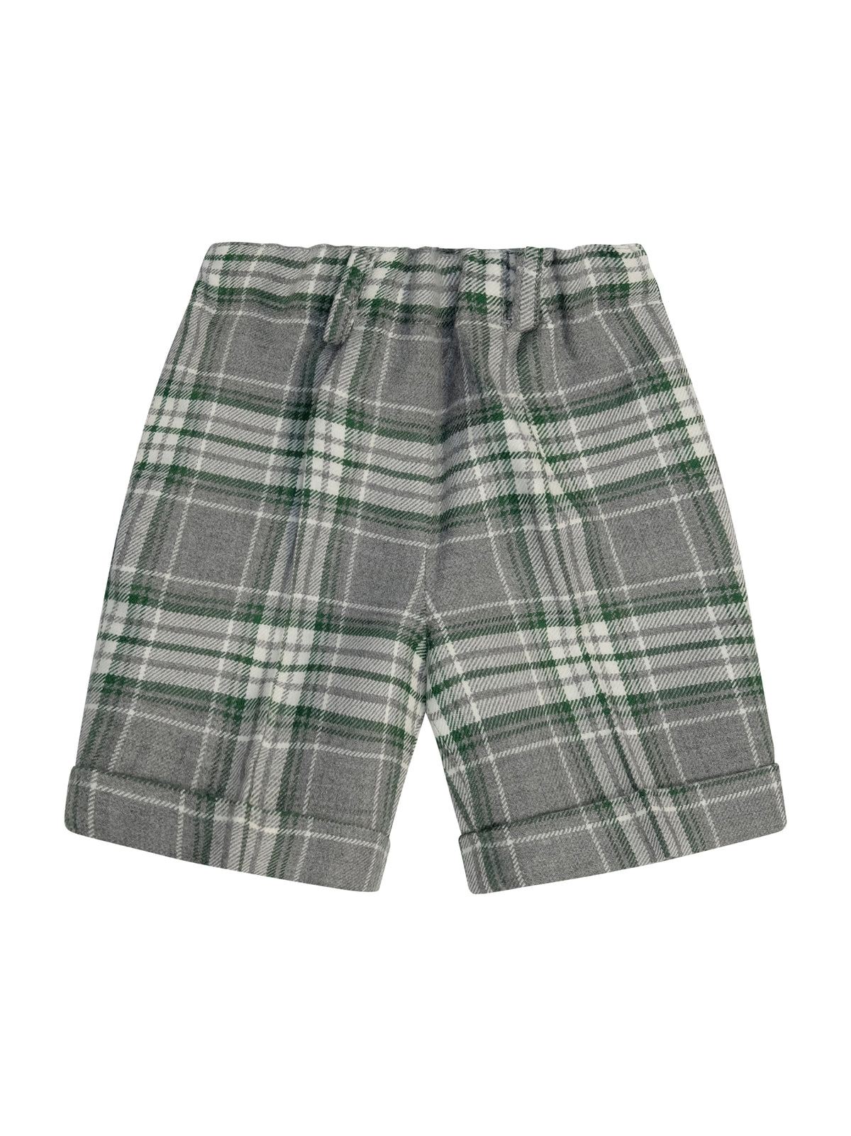 Shorts per neonato Paio Crippa multicolor con motivo a quadri ULIVO. 4625 PAIO CRIPPA KIDS 