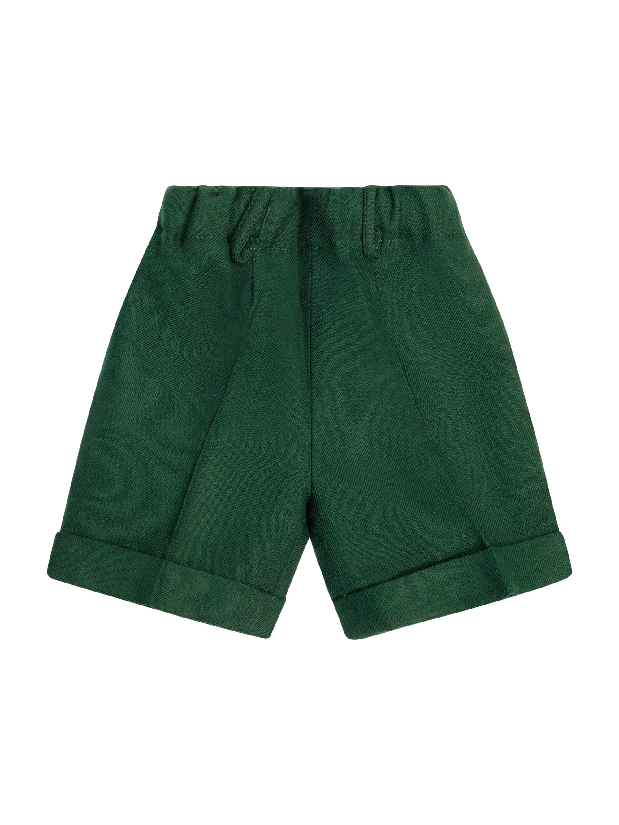 Shorts per neonato Paio Crippa verde con vita elasticizzata ULIVO 58 PAIO CRIPPA KIDS 