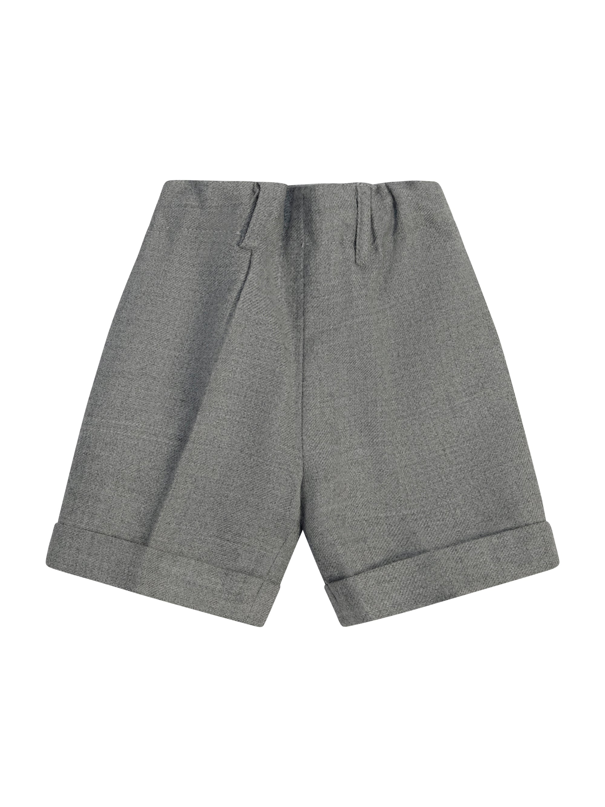Shorts per neonato Paio Crippa grigio con passanti per cintura ULIVO 93 PAIO CRIPPA KIDS 