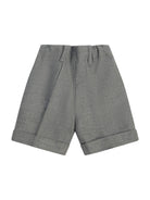 Shorts per neonato Paio Crippa grigio con passanti per cintura ULIVO 93 PAIO CRIPPA KIDS 