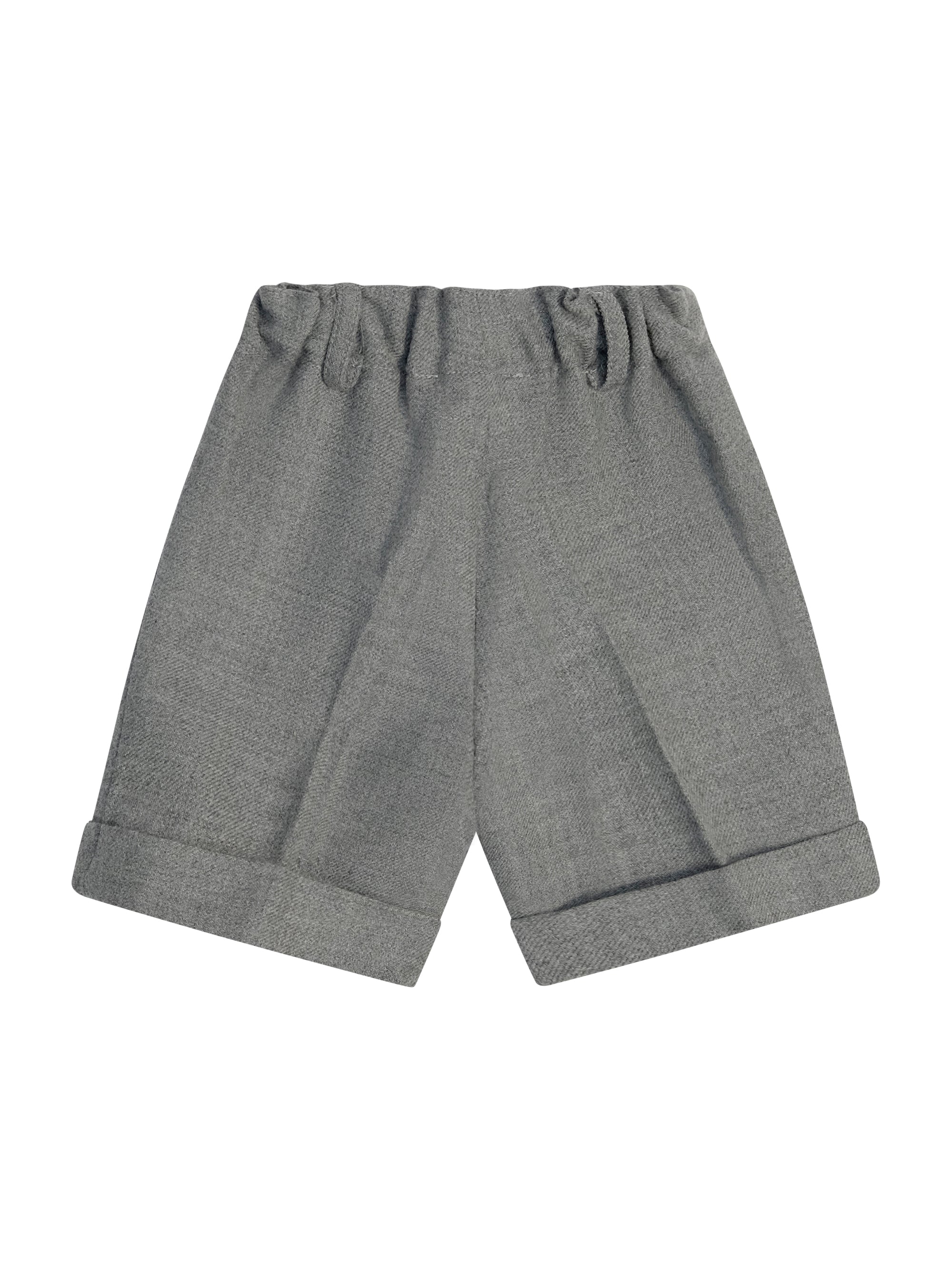 Shorts per neonato Paio Crippa grigio con passanti per cintura ULIVO 93 PAIO CRIPPA KIDS 
