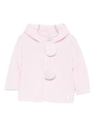 Cardigan per neonata Paz Rodríguez rosa con pompon 012-112955 37 H56 PaZ RODRIGUEZ KIDS 