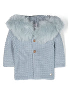 Cappotto con cappuccio Bambalina per neonato Paz Rodriguez blu co orlo dritto 012-130943 23 H98 PaZ RODRIGUEZ KIDS 