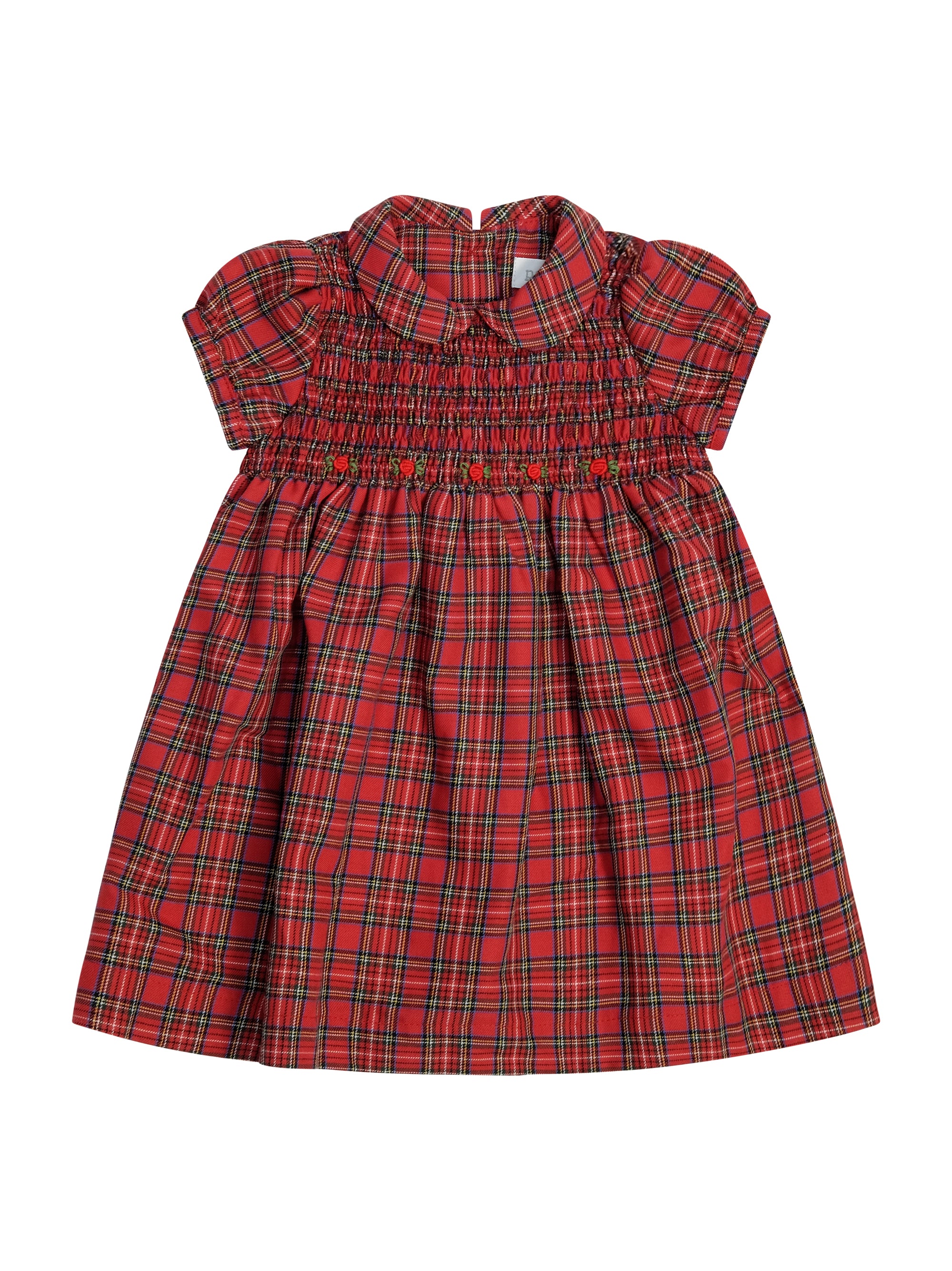 Abito per neonata Pepecè rosso con motivo scozzese 714 77R7Q PEPECE' KIDS 