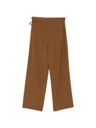 Pantaloni per donna Alysi marroni con gamba ampia 166102 A6055 CG ALYSI 