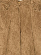 Pantaloni in velluto Alysi beige a coste con passanti per cintura 166116 A6003 KK ALYSI 