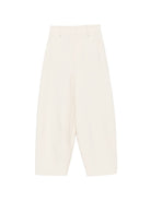 Pantaloni per donna Alysi bianchi con due tasche posteriori a filetto 166141 A6015 GESSO ALYSI 