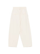 Pantaloni per donna Alysi bianchi con due tasche posteriori a filetto 166141 A6015 GESSO ALYSI 