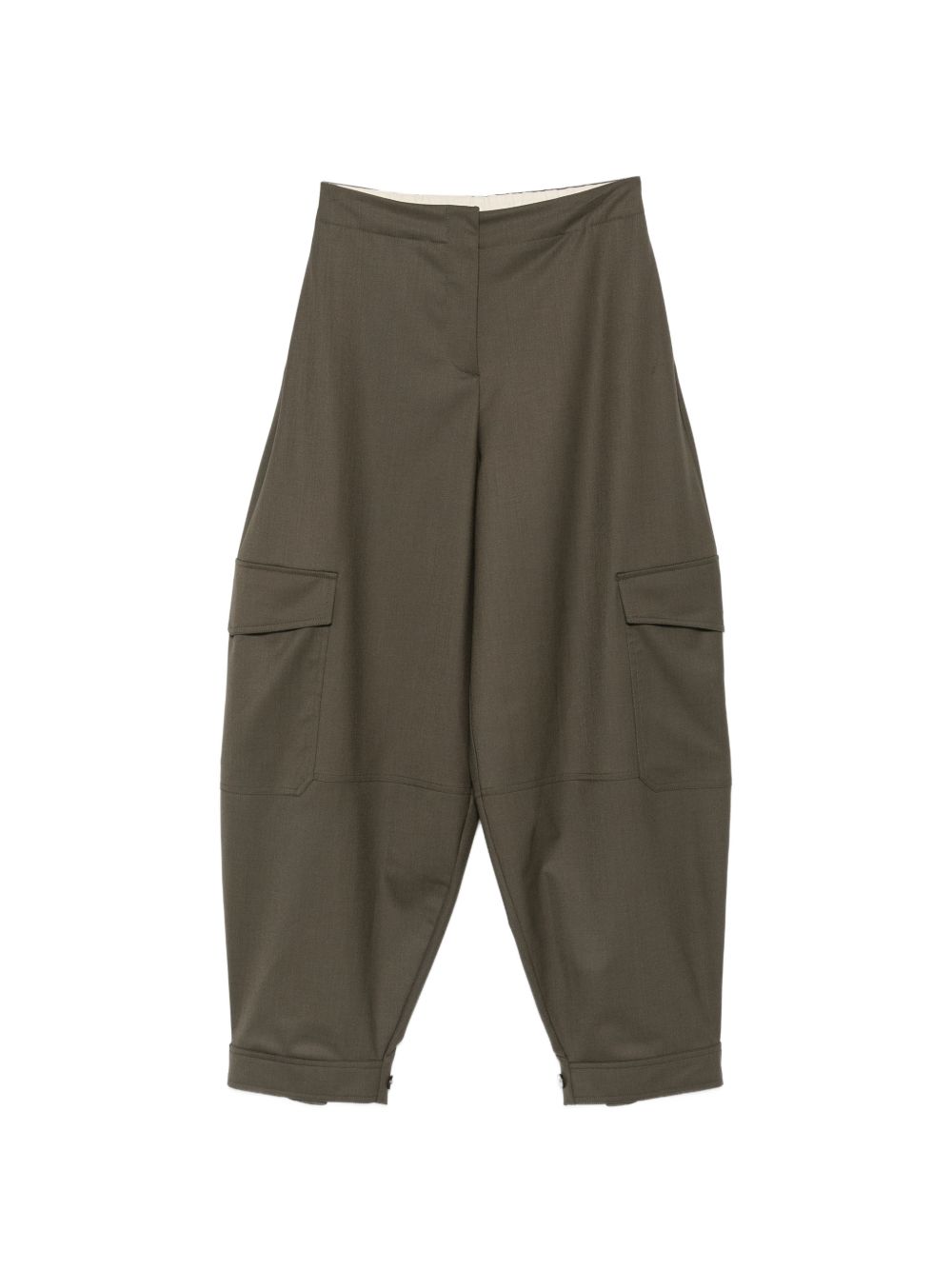 Pantaloni corti Alysi verdi con tasca con patta 166156 A6212 BSO ALYSI 