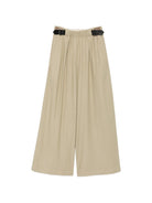 Pantaloni per donna Alysi verdi con fibbie sui lati 166157 A6218 SV ALYSI 