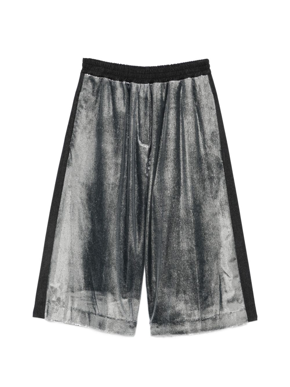 Shorts per donna Alysi grigi con effetto metalizzato 166169 A6220 METAL ALYSI 