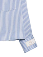 Camicia per donna Alysi azzurra con motivo a righe verticali 166202 A6002 AZ ALYSI 