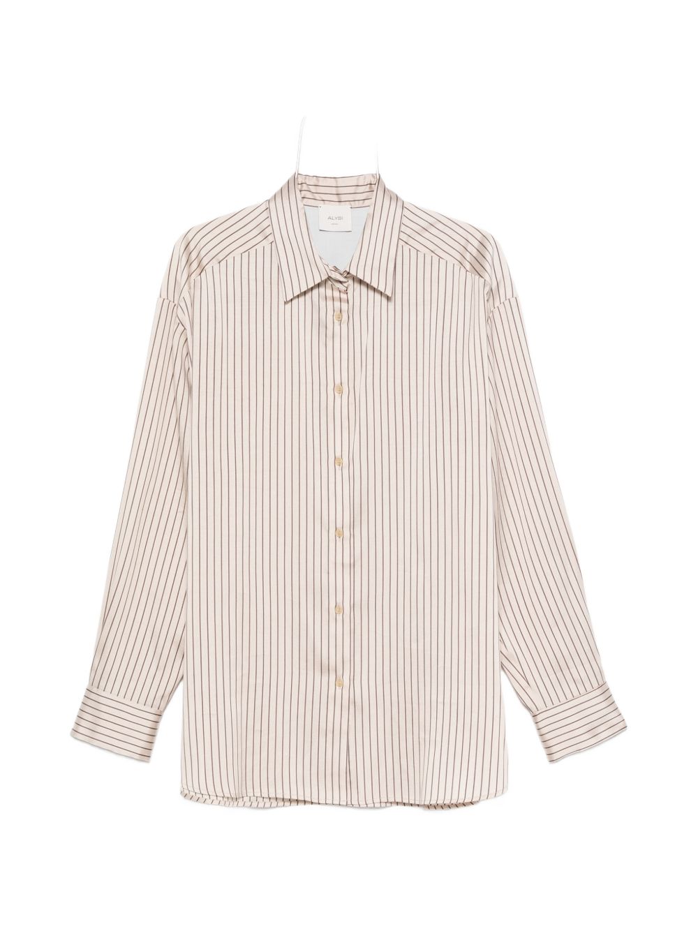 Camicia per donna Alysi beige con design a righe 166216 A6002 MD ALYSI 