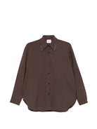 Camicia per donna Alysi marrone con orlo curvo 166223 A6055 CACAO ALYSI 