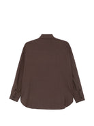 Camicia per donna Alysi marrone con orlo curvo 166223 A6055 CACAO ALYSI 