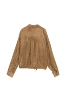 Camicia per donna Alysi marrone con trama a coste 166225 A6003 KK ALYSI 
