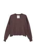 Felpa per donna Alysi viola con logo sul davanti 166406 A6004 ME ALYSI 