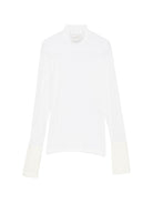 Maglione per donna Alysi bianca a collo alto 166410 A6036 LT ALYSI 