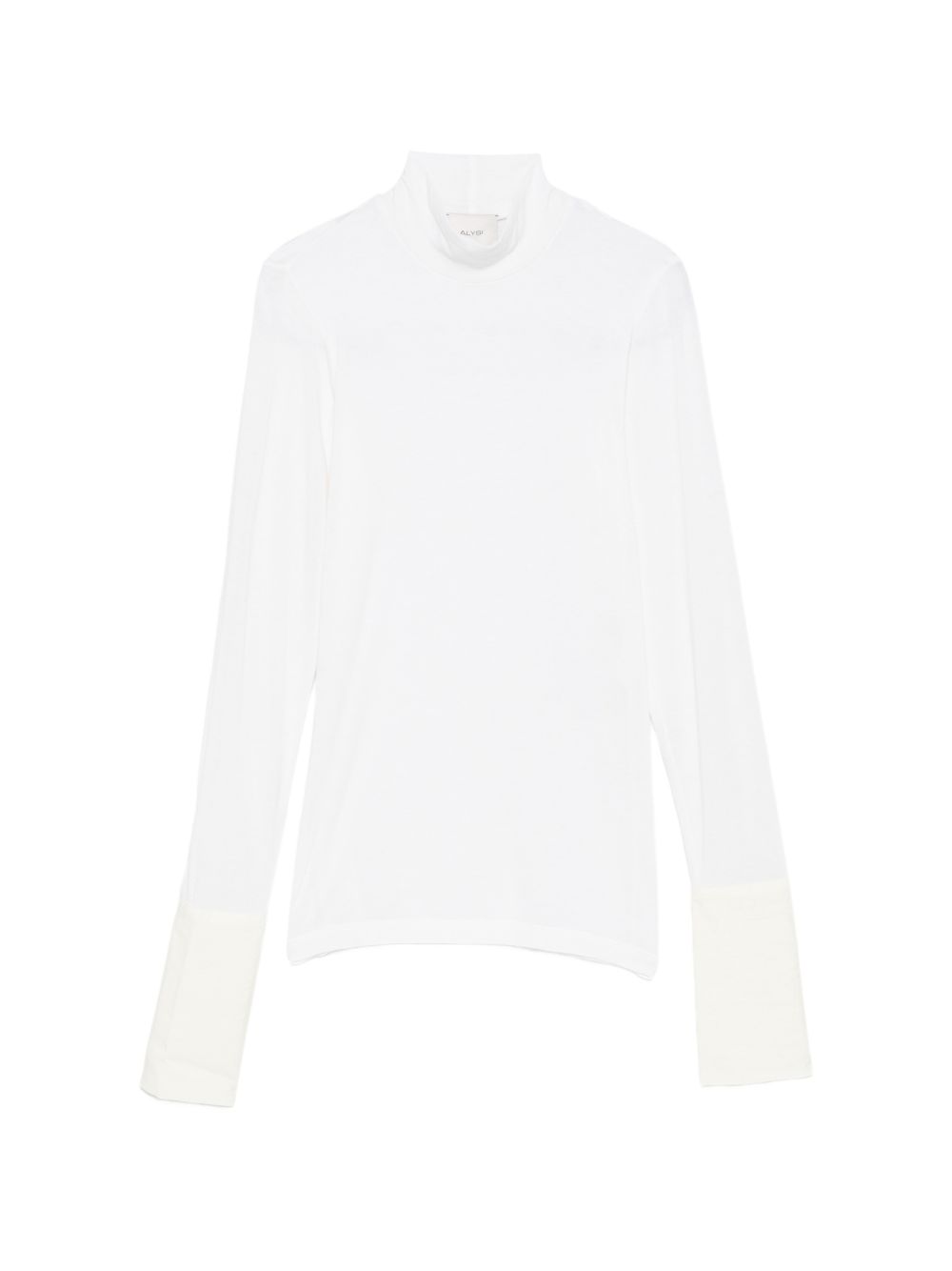 Maglione per donna Alysi bianca a collo alto 166410 A6036 LT ALYSI 