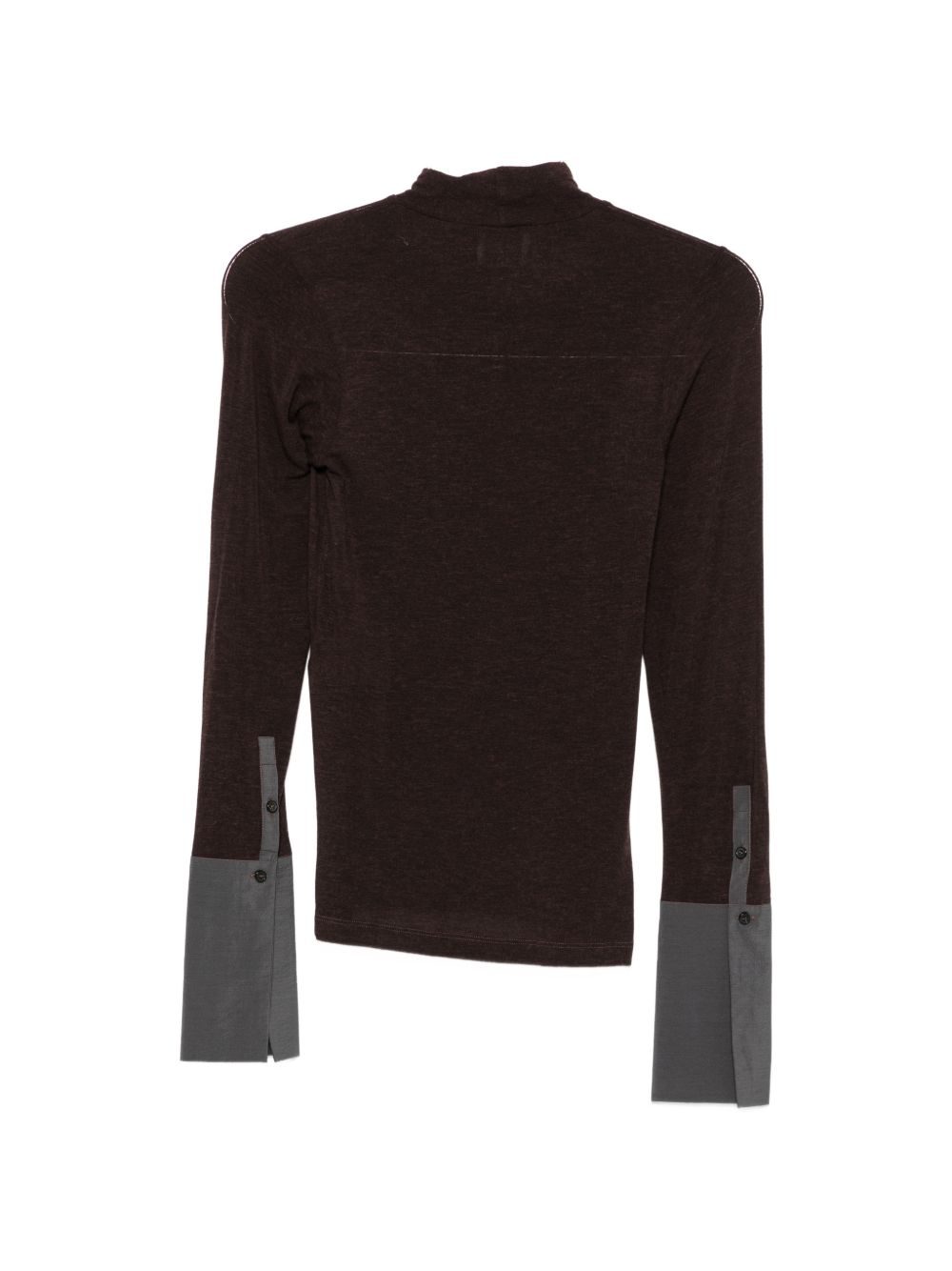 Maglione per donna Alyisi marrone con collo alto 166410 A6036 ME ALYSI 