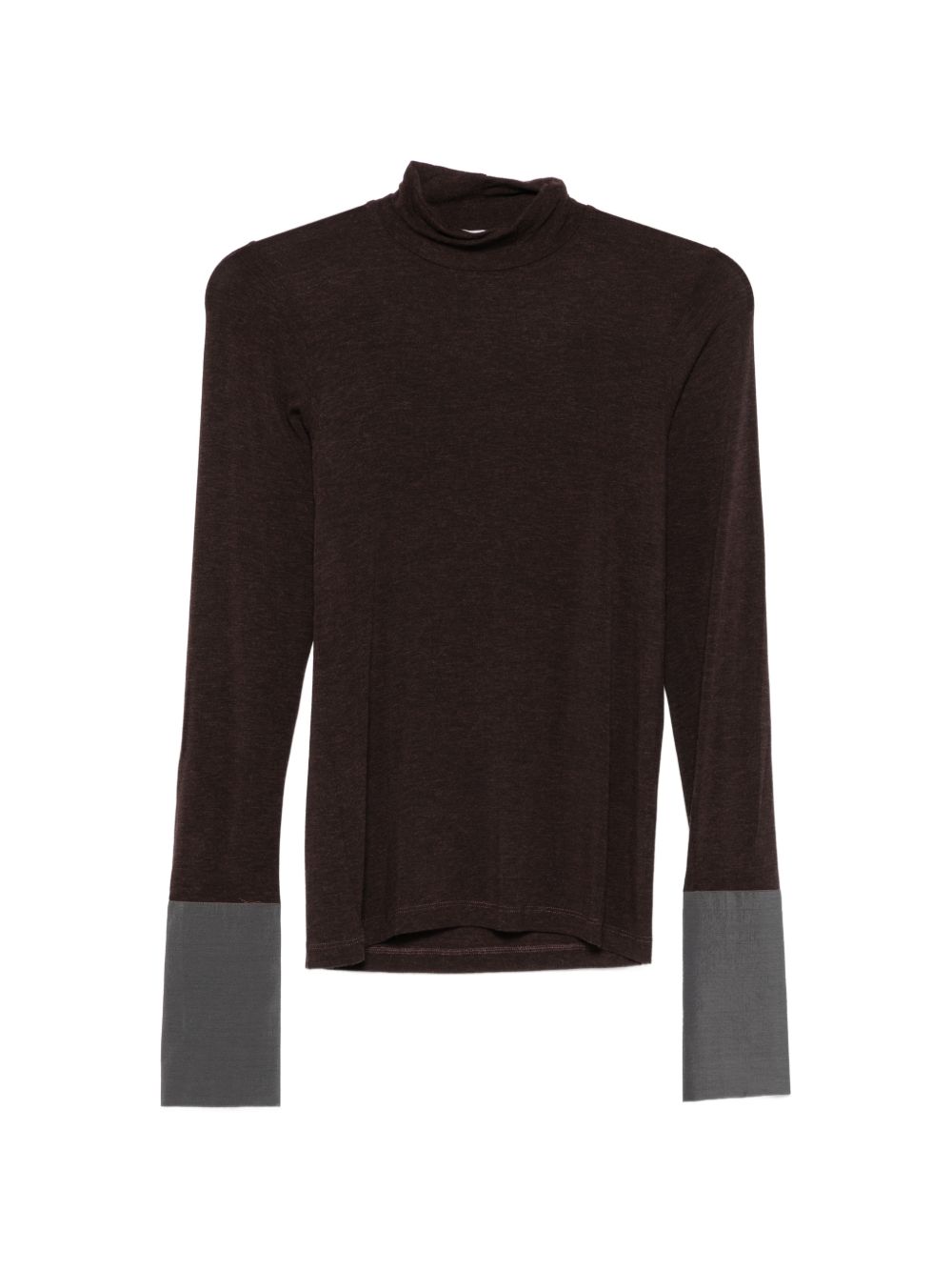 Maglione per donna Alyisi marrone con collo alto 166410 A6036 ME ALYSI 