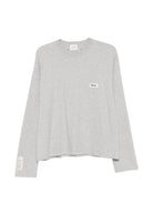 T-shirt per donna Alysi grigia con logo sul retro 166411 A6004 GM ALYSI 