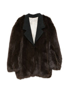 Cappotto per donna Alysi marrone con colletto a contrasto 166928 A6228 CHOCO ALYSI 