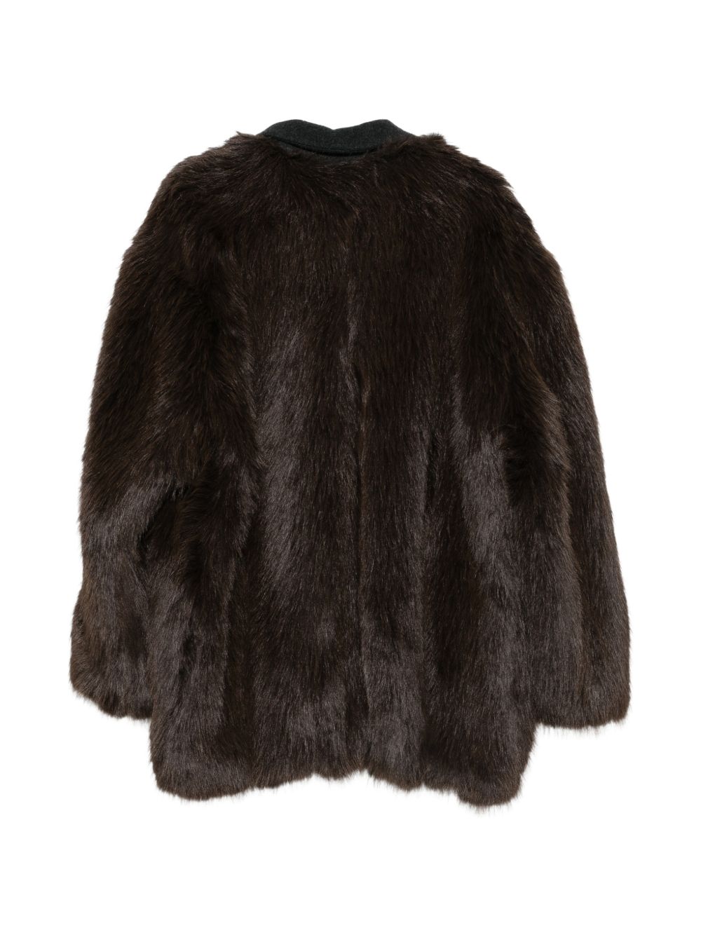 Cappotto per donna Alysi marrone con colletto a contrasto 166928 A6228 CHOCO ALYSI 
