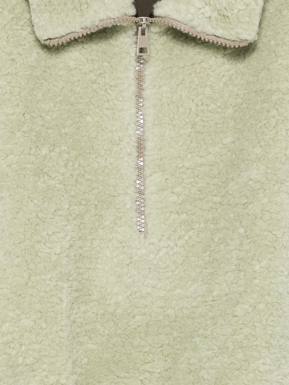 Gilet smanicato per donna Alysi verde con rifinitura in pelliccia 166931 A6214 ANICE ALYSI 