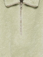 Gilet smanicato per donna Alysi verde con rifinitura in pelliccia 166931 A6214 ANICE ALYSI 