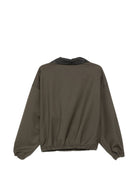 Giubbino per donna Alysi verde con colletto in pelle 166936 A6212 BSO ALYSI 