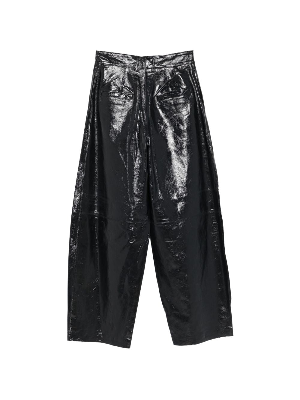 Pantaloni per donna Alysi neri con finitura lucida 266123 A6201 NOTTE ALYSI 