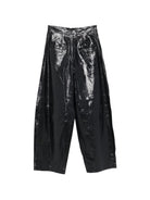 Pantaloni per donna Alysi neri con finitura lucida 266123 A6201 NOTTE ALYSI 