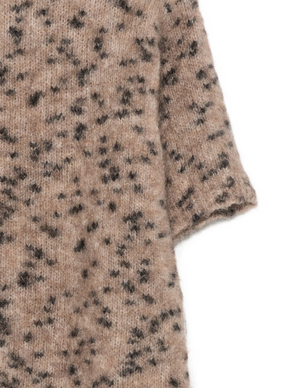 Maglione per donna Alysi marrone con stampa animalier 266422 A6019 CAST ALYSI 