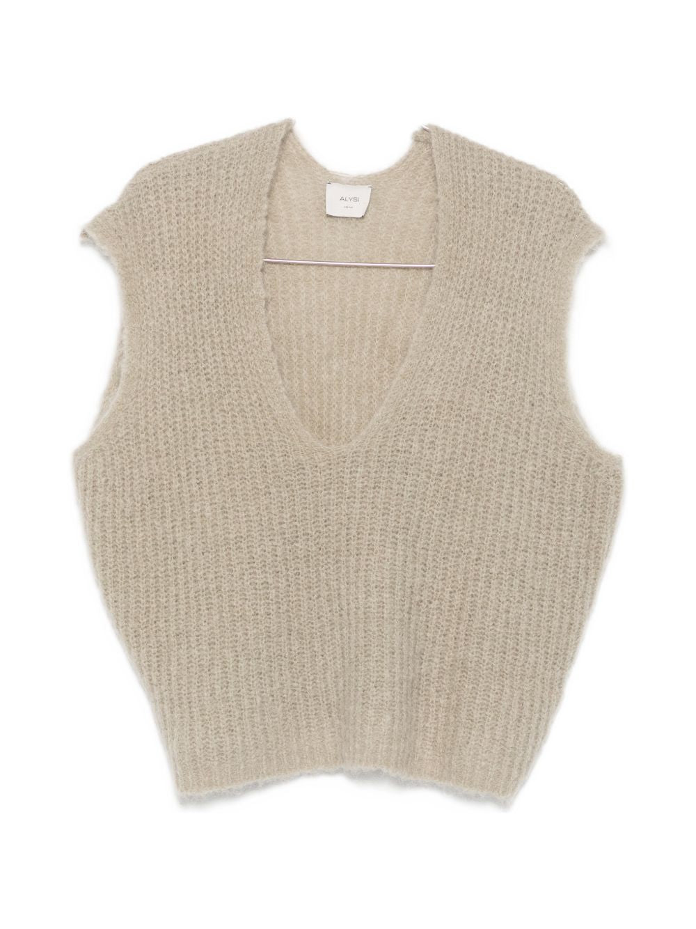 Gilet per donna Alysi beige con scollo a V 266424 A6013 PIET ALYSI 